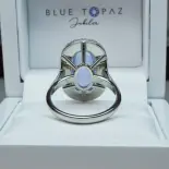 Pierścionek z akwamarynem naturalnym